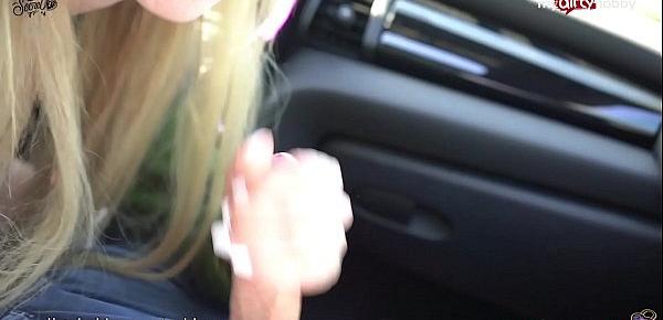  MyDirtyHobby - Hanna Secret getting teased while in a drive thru naked